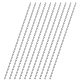 VictorsHome 4mm x 300mm 304 Stainless Steel Round Rod, Metal Solid Shaft Lathe Bar Stock for Model Car DIY Crafts 10pcs