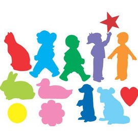 Roylco Sticky Shapes - People, Shapes and Animals - Package of 225