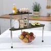 Weenson Bathroom Counter Organizer Corner Shelf - 2 Tier Bathroom