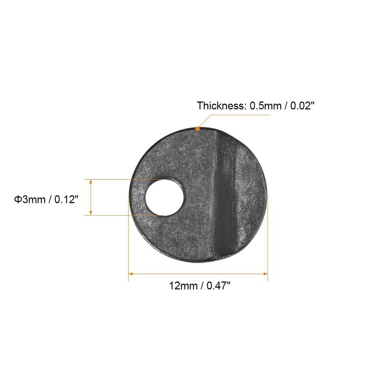 uxcell Frame Turn Button, 1/2" Metal Round with Screws for
