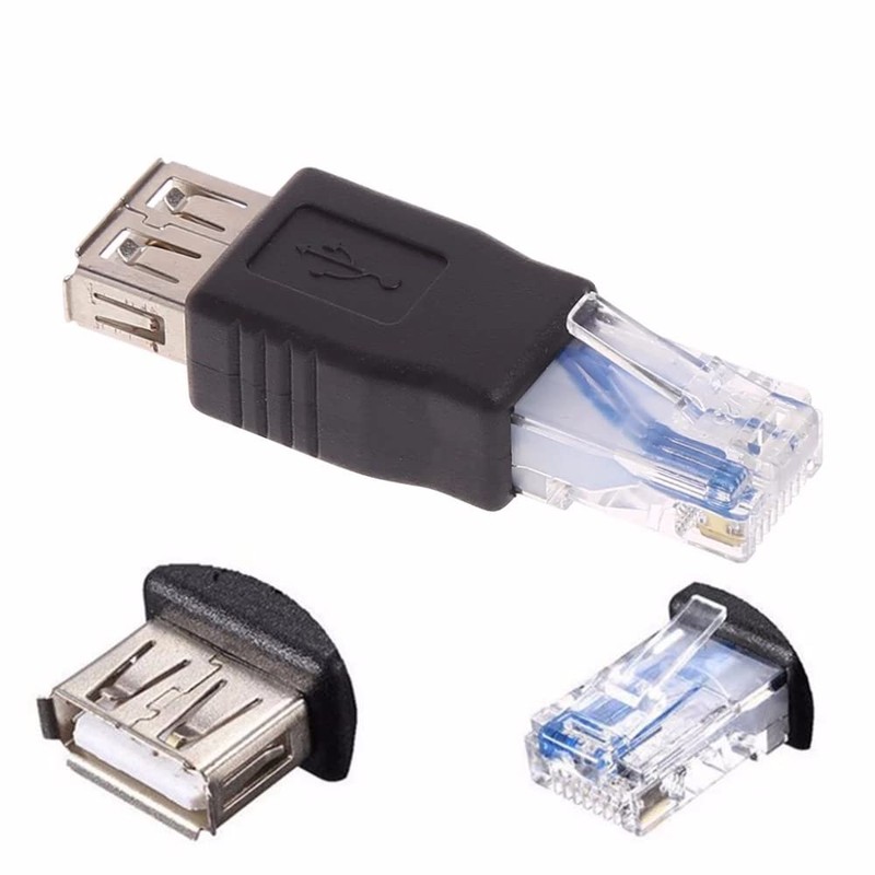 CABLEPELADO USB Female to RJ45 Male Adapter USB to Ethernet