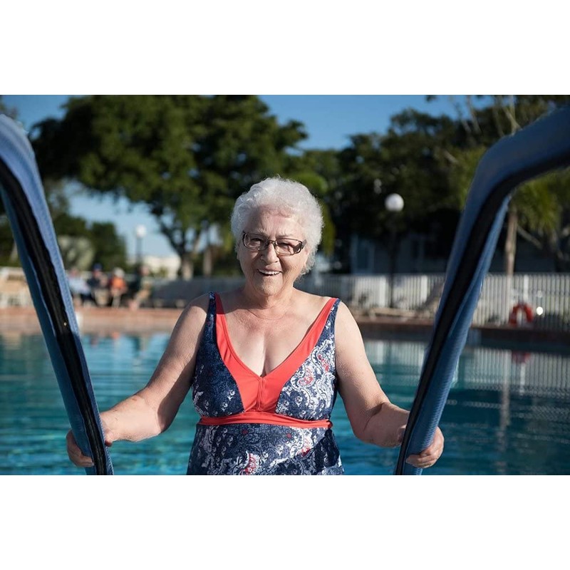 Rail Runners Blue In-ground Swimming Pool Ladder & Handrail Cover