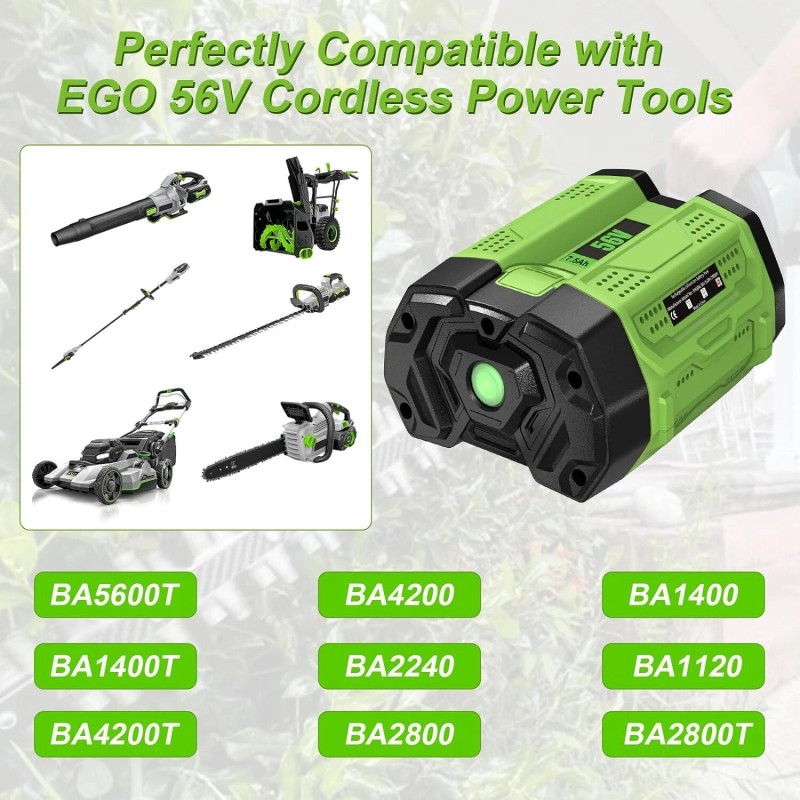 For EGO BA4200T 7.5Ah for EGO 56V Battery Power+ Tools