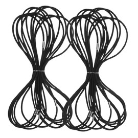 Mipcase 20pcs Replacement Rubber Rings for Condenser Mic Holder Clamp Elastic Shock Absorption Bands for Stable Desktop Vibration Isolation Compatible with Microphone Shock Mounts for