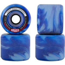 Landyachtz 63mm 78a Sky Blue Swirl Fatty Fattie Hawgs Longboard Wheels (Set of 4)