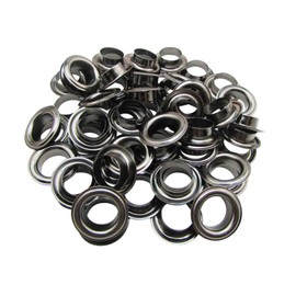 WedDecor 12mm Gunmetal Brass Eyelets Grommets with Washers for Books, Arts & Crafts, Sewing, Bags, Leather Crafting, Scrapbook, DIY Projects and Rust Proof, 100pcs