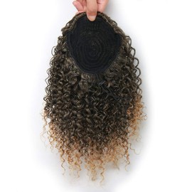 Afro-Pferdeschwanz-Extensions, amerikanisch, lockig, kurzes Haar, Afro-Pferdeschwanz, amerikanisch (30,5 cm, 1B/27#)
