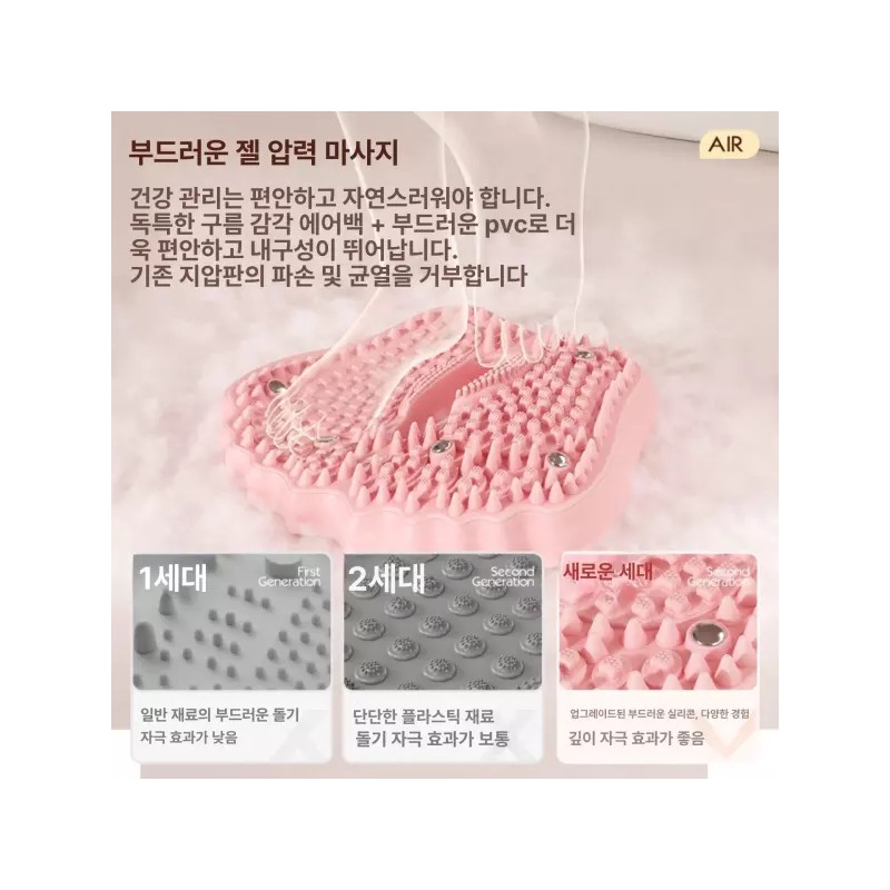 Airstepper 차차에이전시 에어스텝퍼 스텝밀 워킹스텝퍼 유산소 발마사지 [핑크 용] Chacha