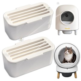 NewKe Deodorizer Compatible with HHOLOVE Self-Cleaning Cat Litter Box, Odor Control for PetSafe ScoopFree SmartSpin Self-Cleaning Cat Litter Box, Cat Toilet Deodorizer, Keep Home Fresh(2 Pack)