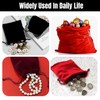 YIEMI Black Velvet Drawstring Pouches, 4.7 x 6 Inch Jewellery