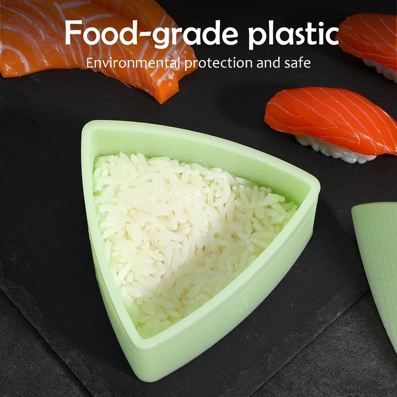 HEMOTON Sushi Maker Onigiri Mould Onigiri Maker Triangle Sushi Mould