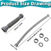 KLHCDUO Flexible Sink Drain, Hose,1-1/2 "Drain Universal Adjustable P-Trap for
