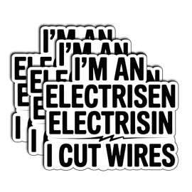 (3Pcs) I’m an Electrisen Electrisin Stickers Funny Sarcastic Quote Humor Motivational Inspirational Gifts Waterproof Vinyl Decals for Kindle Water Bottle Bumper Car Hard Hat Phone Laptop 3x2.7