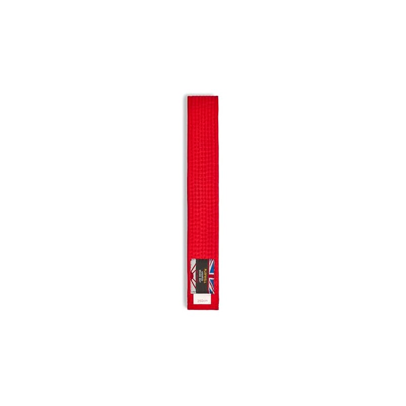 Playwell Martial Arts Cotton Solid Coloured Grading Belt - Red