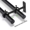 Goowin Curtain Rod Bracket, 3pcs Adjustable Curtain Rod Holder, Double