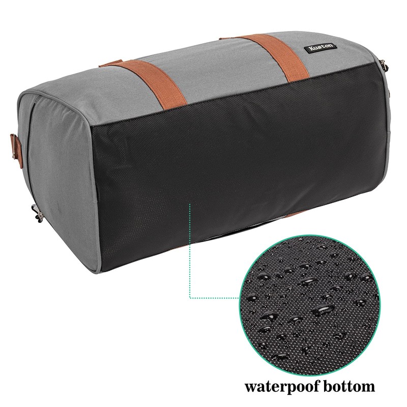 Kuston Sports Gym Bag with Shoe Compartment&Wet Pocket,Travel Duffel bag,Weekend