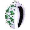 boderier St.Patrick's Day Headband for Women Green Irish Top Hat