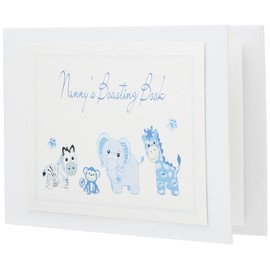 White Cotton Cards Nanny's Boasting Book Tiny Photo Album Toys Range (Blue)