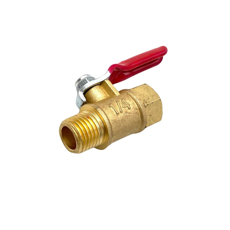 3 Pcs 1/4 Npt Brass Ball Valves,1/4 Inch Male to