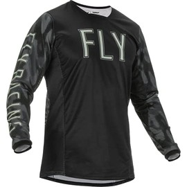 Fly Racing 2022 Kinetic S.E. Tactic Jersey (Grey/Black Camo, Small)