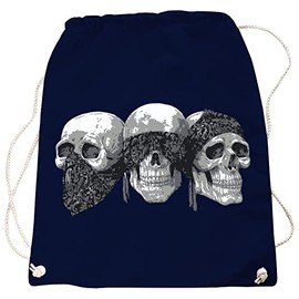 Spaß Kostet Bag Backpack Gym Bag Skulls Skull, darkblue