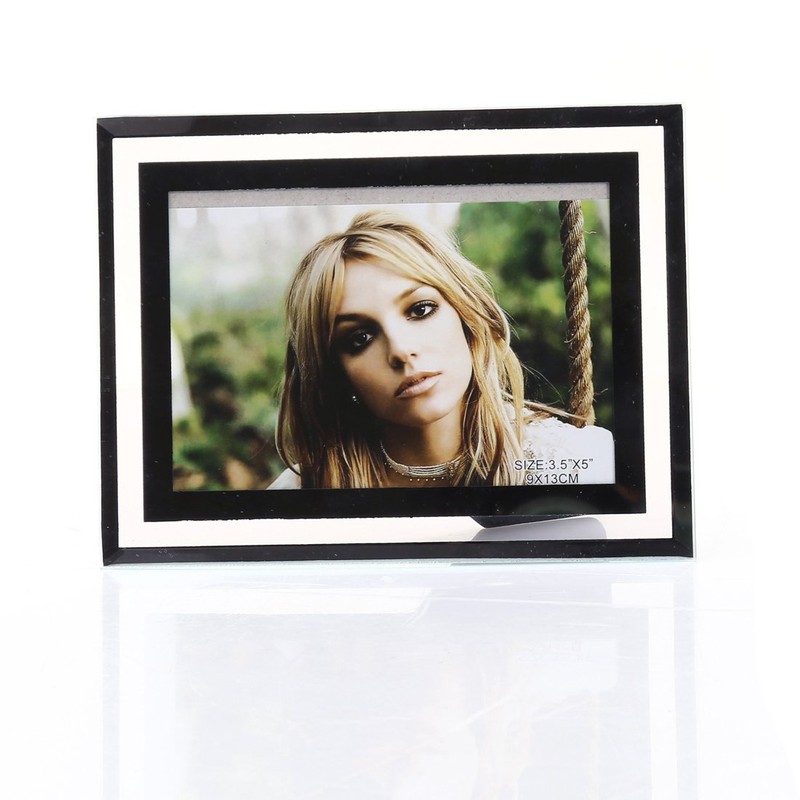 Zhenzan Frames 3.5x5-inch Glass Picture frame for Home Decor,Horizontal or