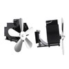Wall Mounted Fireplace Fan 5 Blade Heat Powered Wood Stove