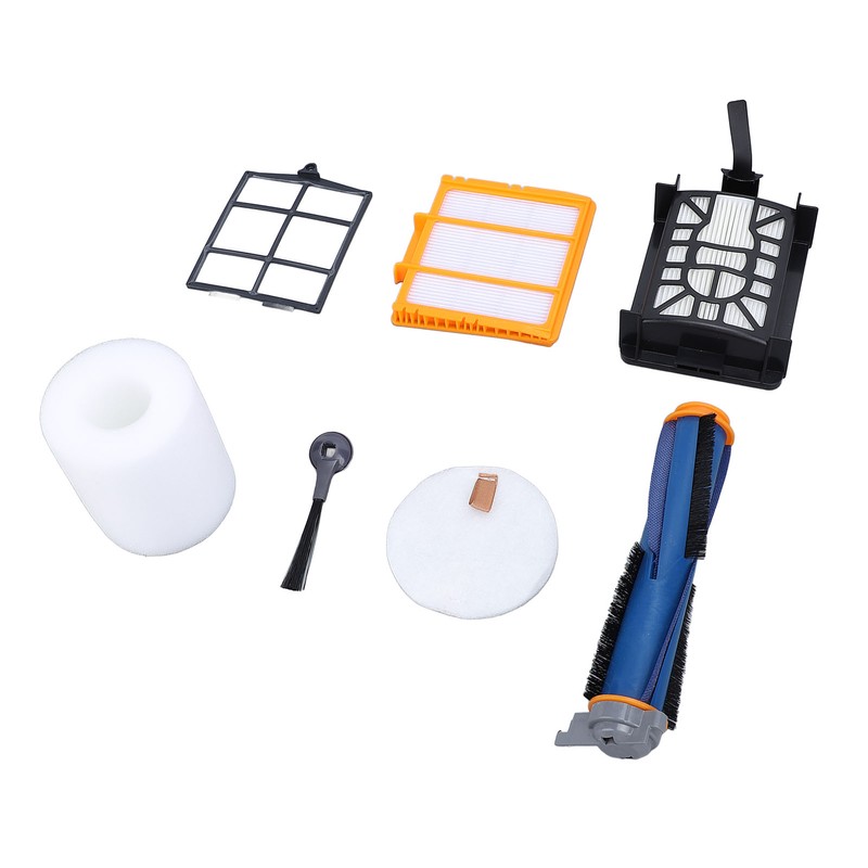 Vacuum Accessories Kit Main Brush Side Brush Filter Mesh Robot