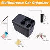 ATMOMO Car Trash Can Bin Waste Container Multi-Function Storage Box