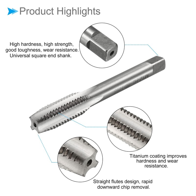 CoCud Threading Tap Metric M12 x 1.75 Thread H2 High