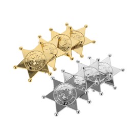 Vaguelly 8pcs Police Badge for Boys and Girls Fake Police Badge for Costume Parties and Role Play and Lightweight Cosplay Accessories