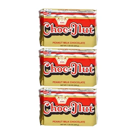 King Choc Nut Peanut Milk Chocolate Pack Of Three 7.76 Oz Per Pack