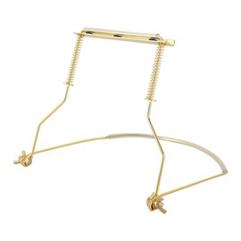 EASTROCK Harmonica Holder 10 Hole Professional Harmonica Holder Neck Anti-Scratch Adjustable Harmonica Neck Brace Hands-Free During the Performance Gold
