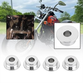 Unbranded Chrome Handlebar Riser Bushings Mounts For Harley Super Glide FXR Sportster 883