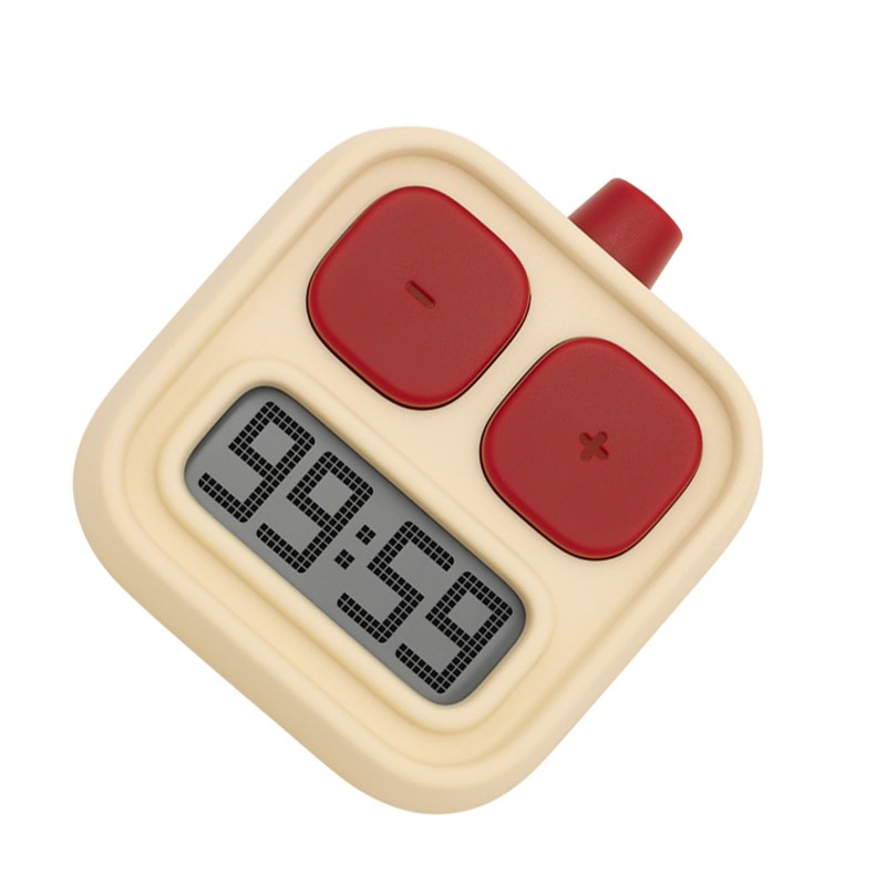 Digital Kitchen Timer LCD Display Robot Shaped Portable Countdown Timer