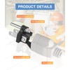 NEMA 5-15P Male 15A 125V 3-Claw Household 2-Pole 3-Wire grounding