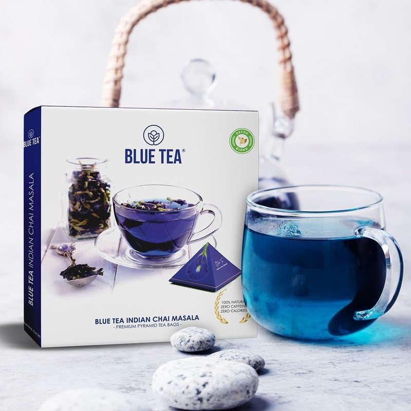 BLUE TEA - Indian Chai Masala - 12 Count -