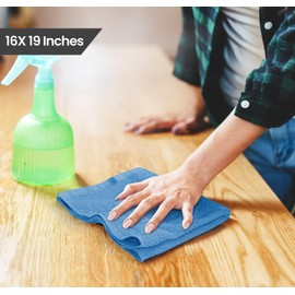 Utopia Towels Kitchen Bar Mops, Pack of 12, 16 by 19 Inches, 100% Cotton Ring Spun, Super Absorbent Towels, Multi-Purpose Cleaning Towels for Home and Kitchen Bars