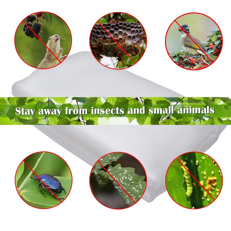 Fruit Tree Netting Covers with Zipper to Protect from Squirrels