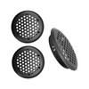 Antrader Black Louver Vents Stainless Steel Round Mesh Hole Air