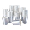 CEILIWEN 100 Pack 9oz Iridescent Holographic Rainbow Paper Cups -
