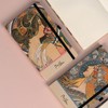 NOTIQUE Alphonse Mucha Zodiak Polka Dot Notebook with Elastic Band,