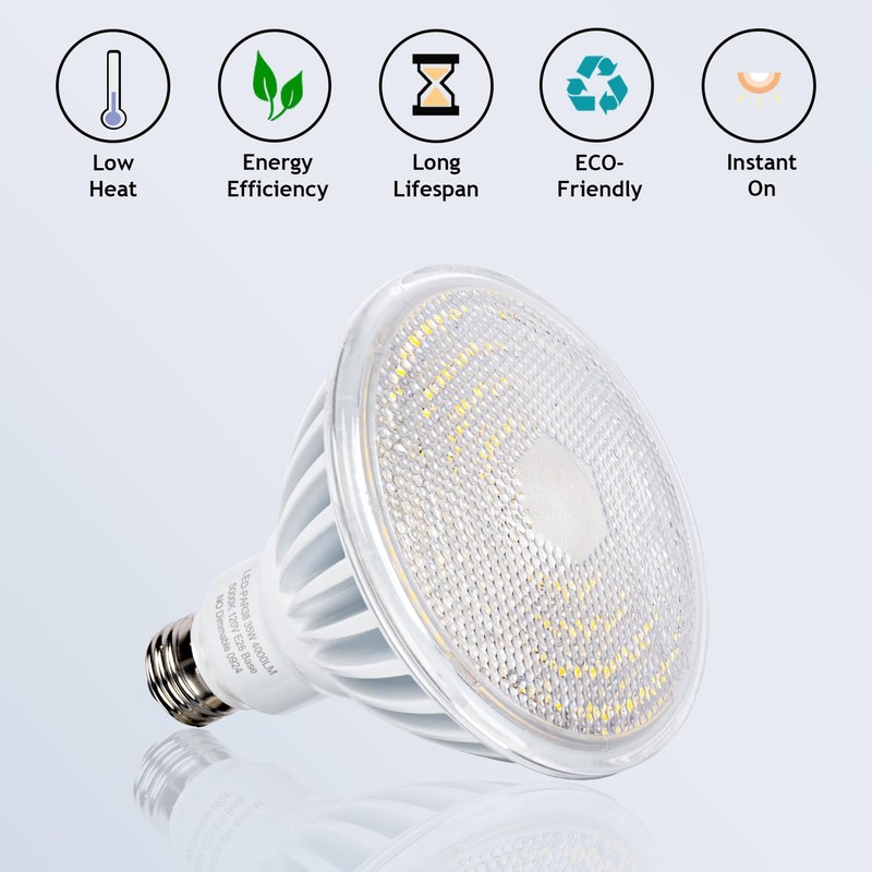 Maelsrlg PAR38 LED Flood Light Bulbs, 300W Equivalent, Indoor Outdoor