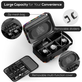 Urban Dragons Premium Carbon Lined Smell Proof Bag with Combination Lock | Multi-Use Organization Bag with Accessories | Storage and Containers kit | Stash box | Birthday Gifts for Men/Women.