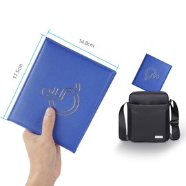 Vicloon Disabled Badge Timer Holder, PU Leather Wallet Protector, Navy Blue
