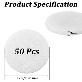 ZOFUN 50 Pcs Rock for Painting, 3 mm Round rock in 5 cm Diameter, Round White Stone Casters, Smooth Pebbles for Painting Arts Craft DIY Home Decoration