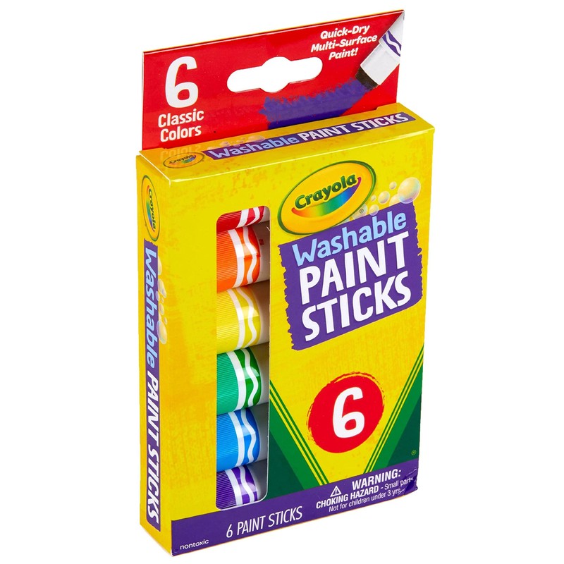 Washable Paint Sticks, No Water Required, Paint Set for Kids,