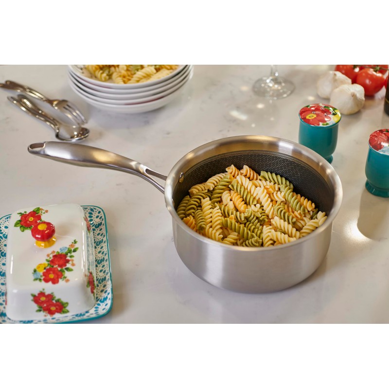 Servappetit 3qt Sauce w/Lid Hex Lining