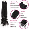 7 Packs 18 Inch Bohemian Goddess Box Braids Crochet Hair