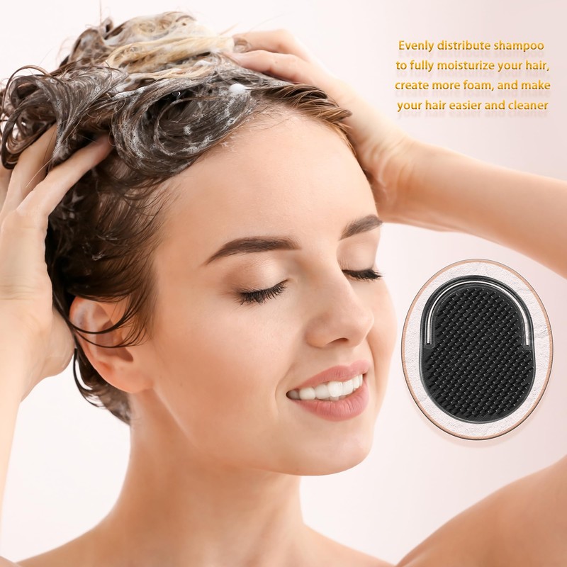 6 Pack Palm Comb For Men,Finger Shampoo Comb Pocket Brush,Suitable